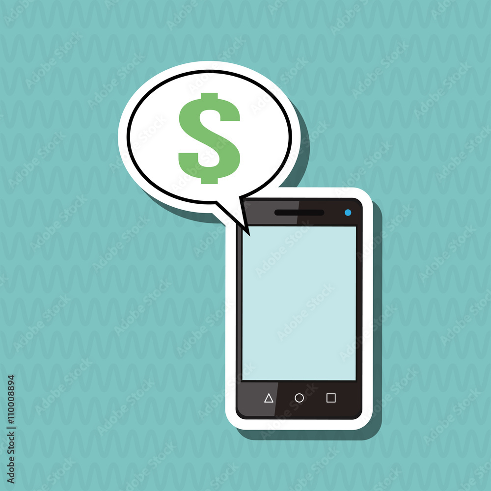 Smartphone design. technology icon. online concept, vector illustration Smartphone design. technology icon. online concept, vector illustration