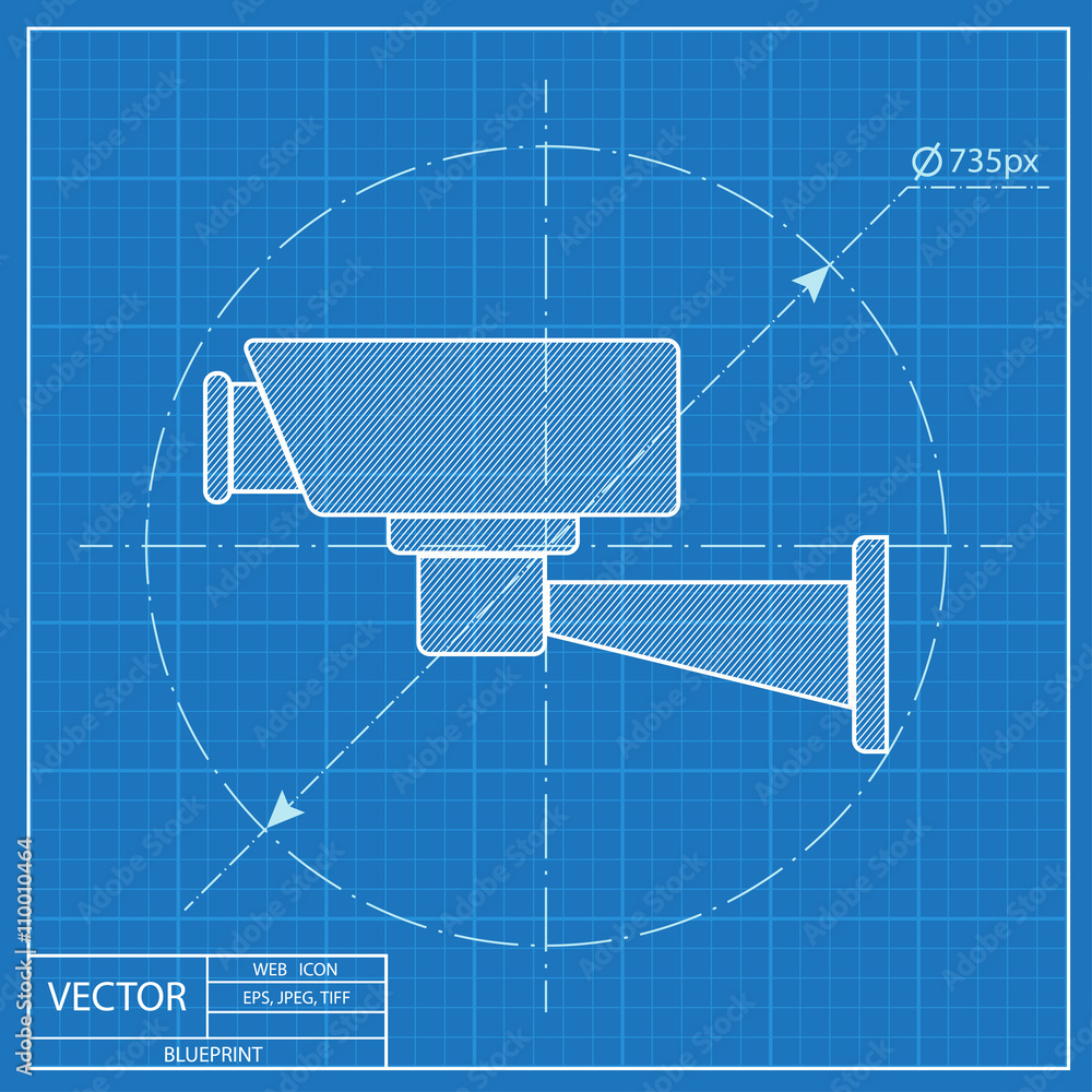 blueprint icon of camera