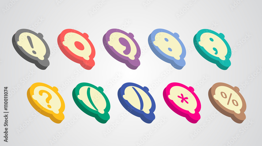 Fototapeta premium Isometric sign