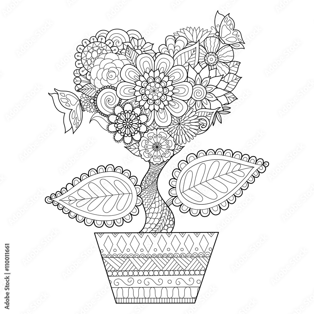 Flower pot drawing for kids | Drawing for kids.std-5 | By Dhyey Creative  Art ClassesFacebook