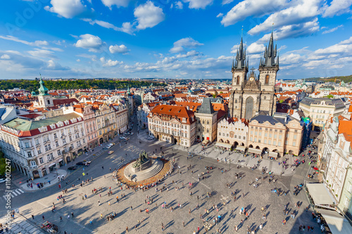 Old Town of Prague, Czech Republic. View on Tyn Church photo
