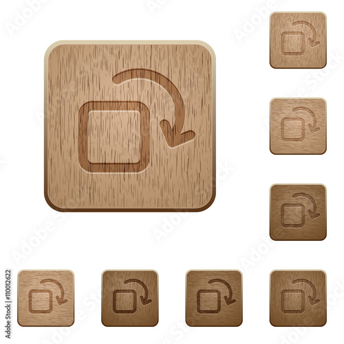 Rotate element wooden buttons