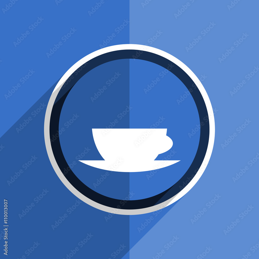 blue flat design espresso modern web icon blue flat design espresso modern web icon