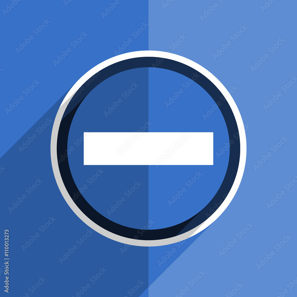 blue flat design minus modern web icon blue flat design minus modern web icon