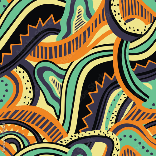Abstract colorful seamless pattern