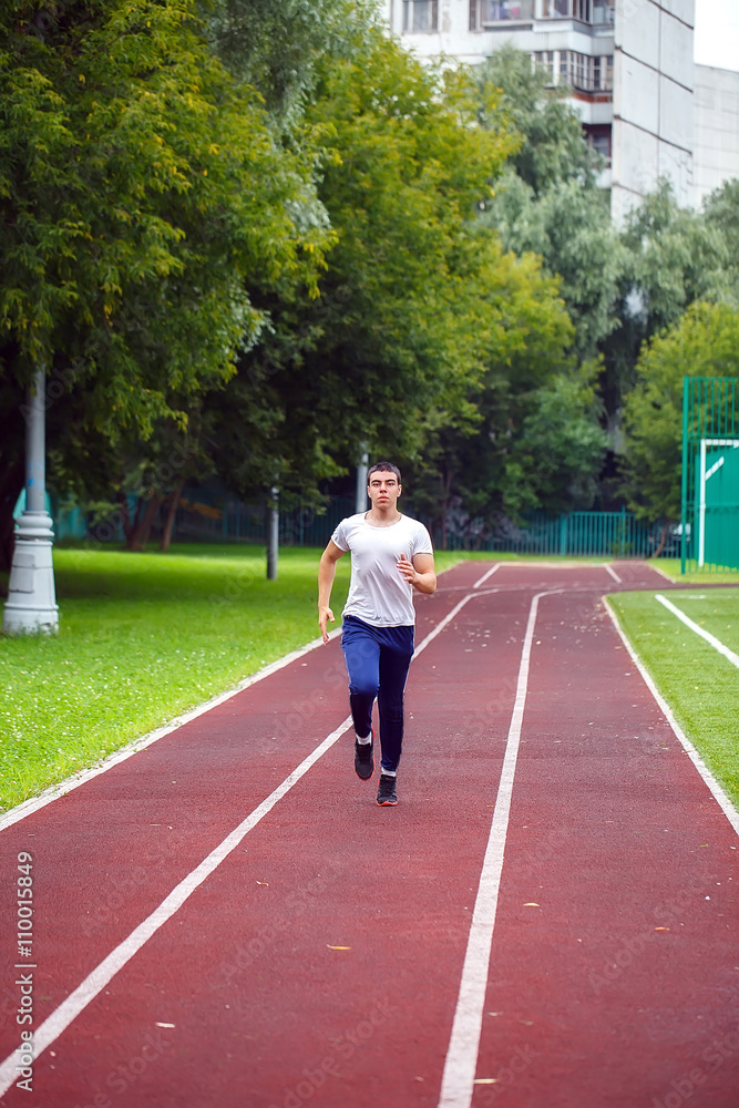 professional runner on the track professional runner on the track