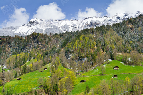 view on Alps in Jungfrau region, Switzerland