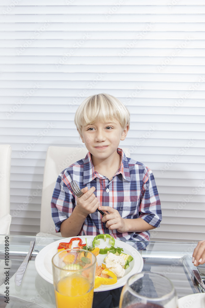 Child at dinner