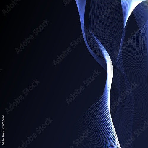 blue background with wavy lines