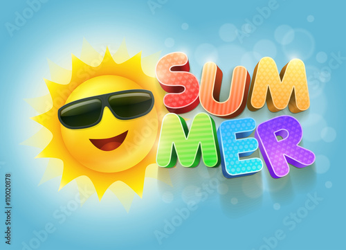 Happy Sun Summer Poster