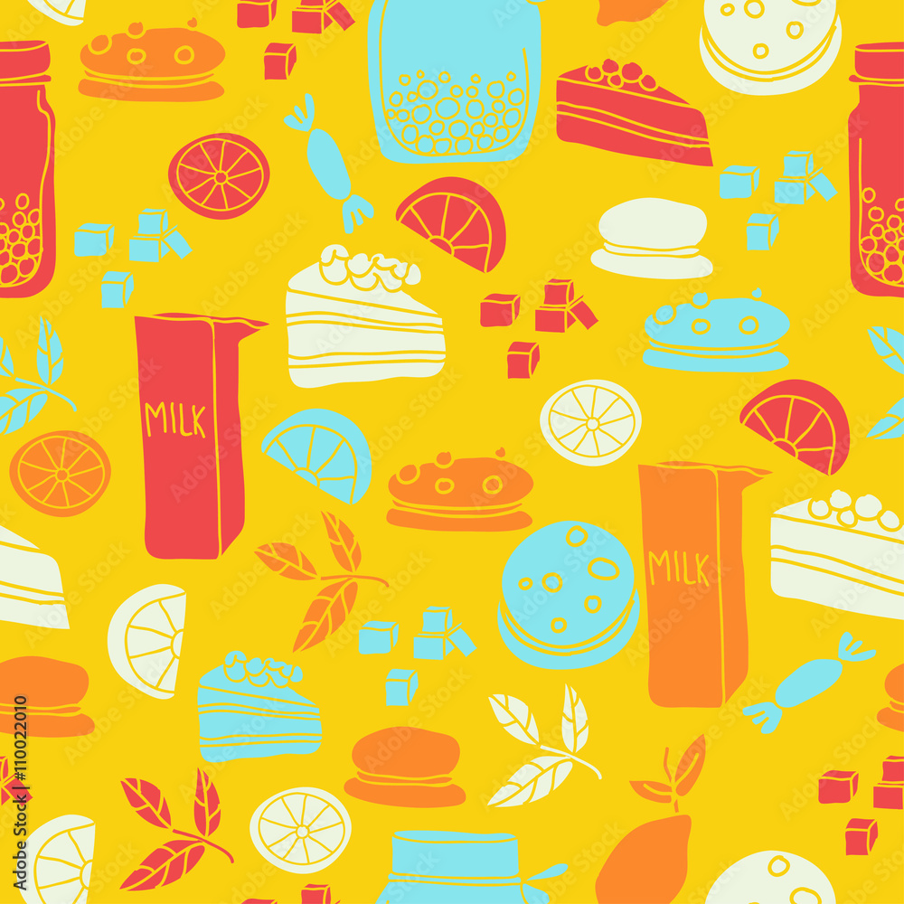 sweets yellow pattern sweets yellow pattern