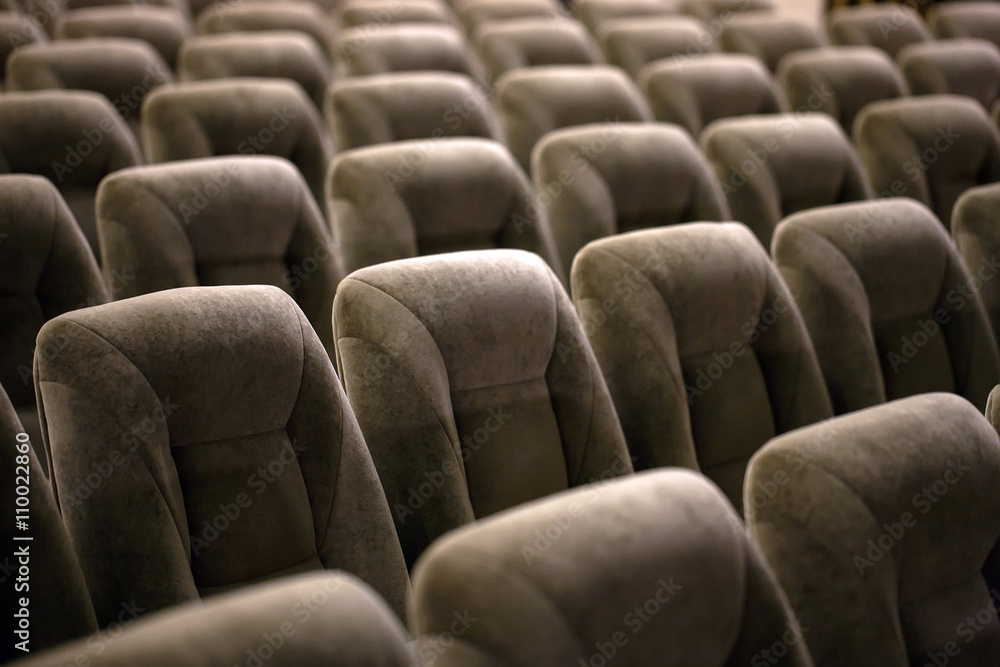 Fototapeta premium Empty comfortable seats in theater, cinema