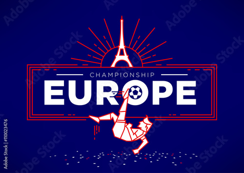 European Football Championship Vector Design
