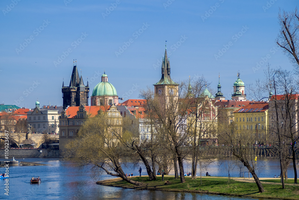 Insel in der Moldau