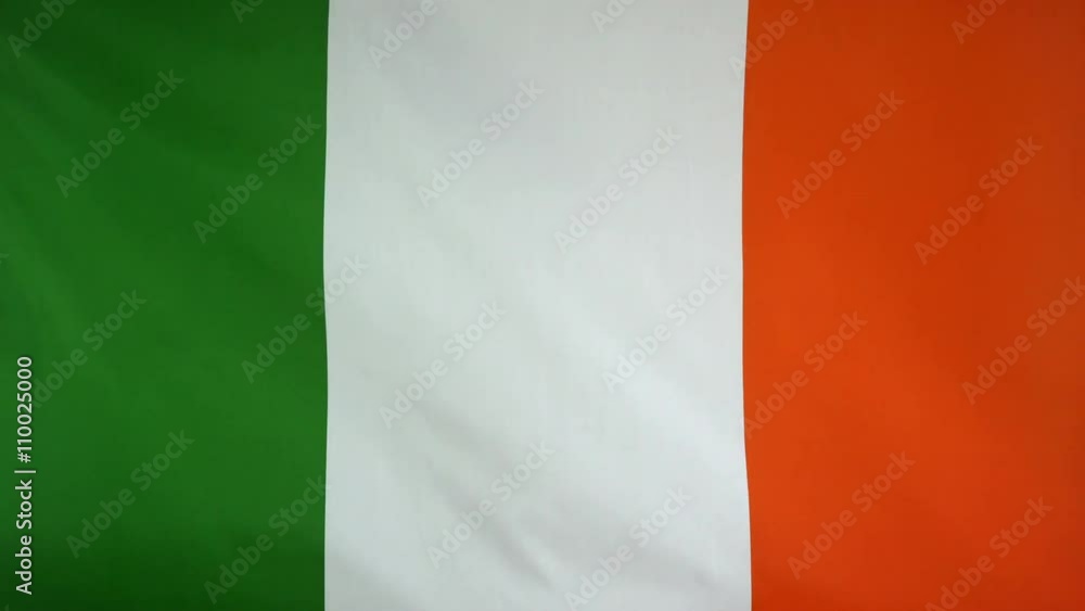 Republic of Ireland Flag real fabric Close up 4K
Republic of Ireland Flag real fabric Close up 4K