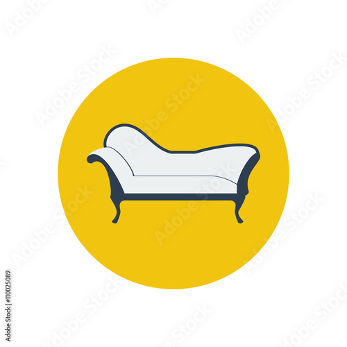 Chaise lounge armchair seat