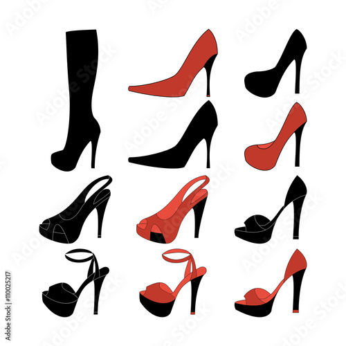 High heels illustration
