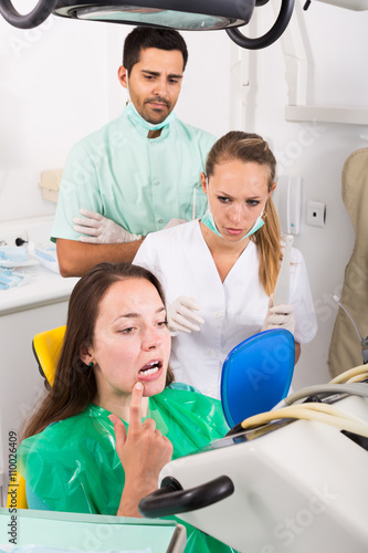 patient treating at the dental hospital