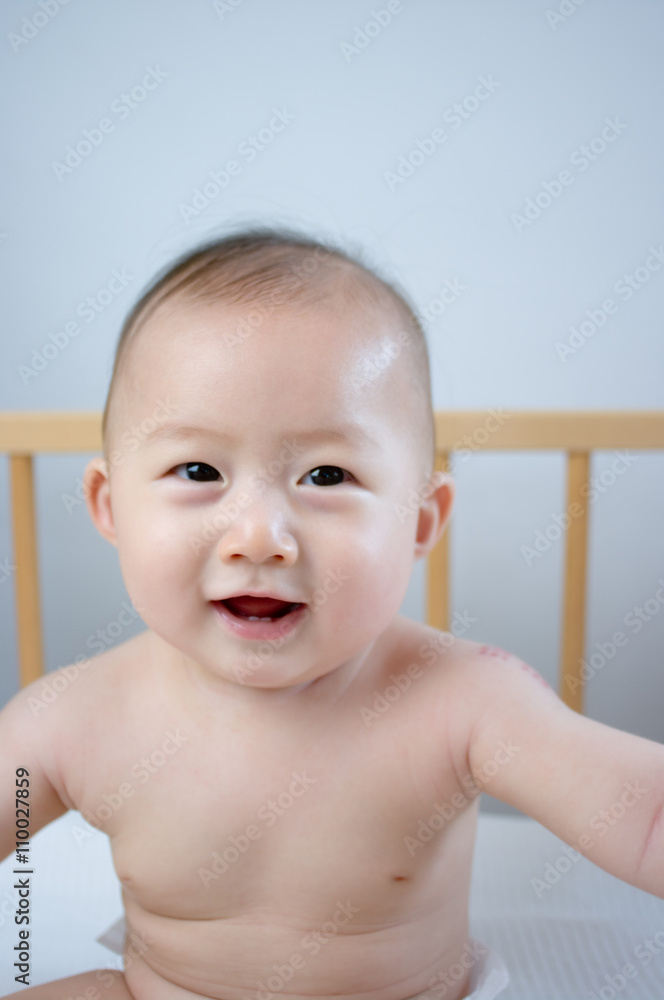 笑顔の日本人の赤ちゃん Stock Photo Adobe Stock