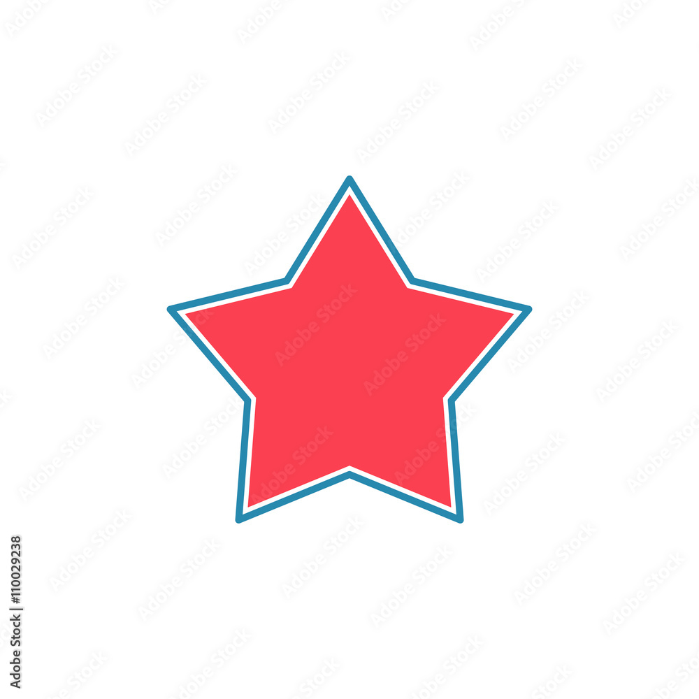 Obraz premium Star computer icon web