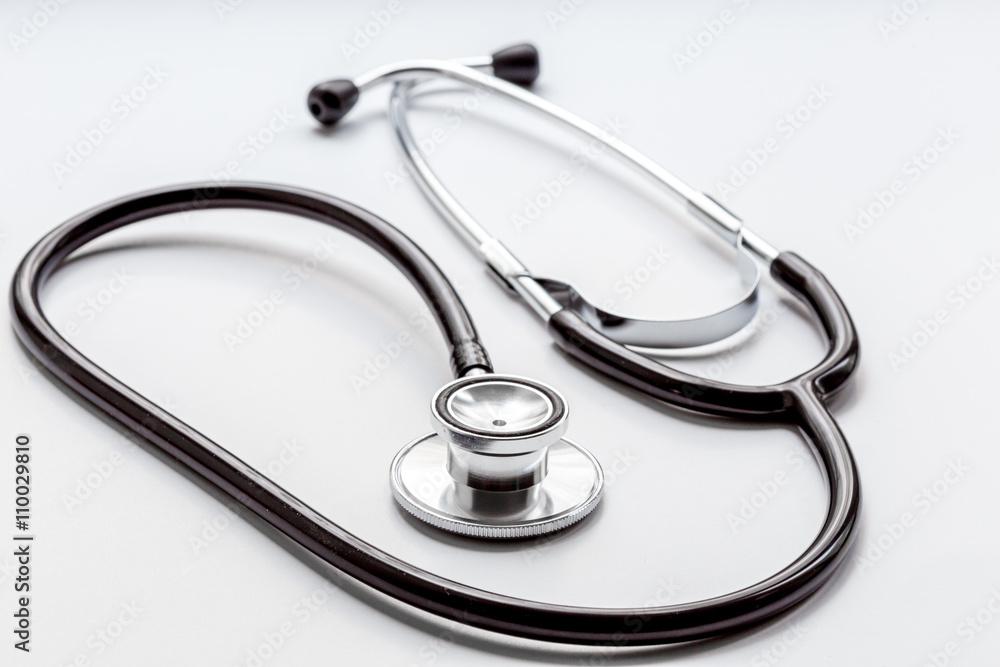 new stethoscope on a white background isolated new stethoscope on a white background isolated