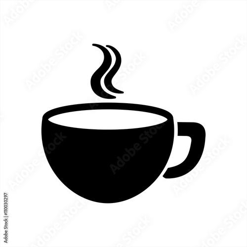 cup tea hot drink steam coffe travel icon