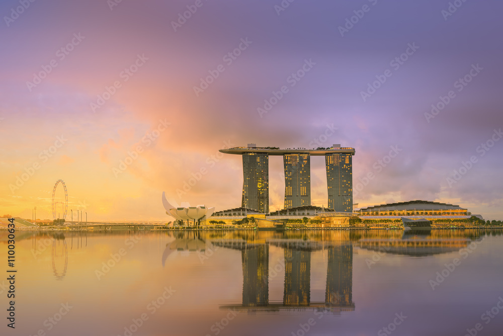 Singapore Skyline and view of Marina Bay Singapore Skyline and view of Marina Bay