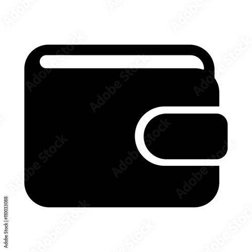 wallet money pay payment cash icon simple black