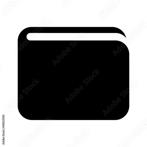 wallet money pay payment cash icon simple black