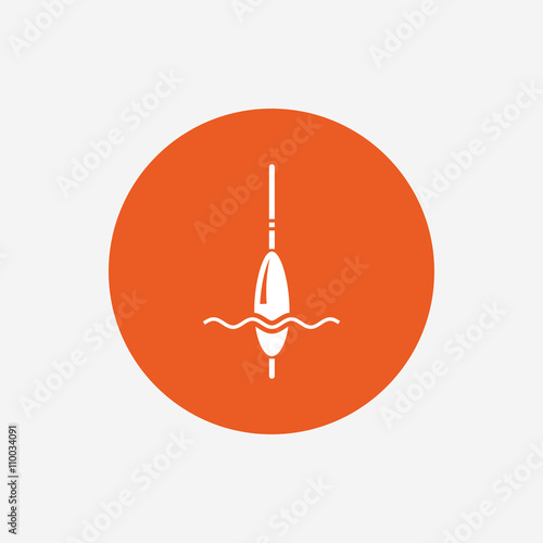 Fishing sign icon. Float bobber symbol.