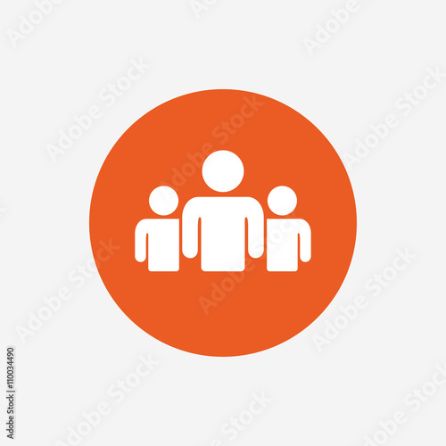 Group of people sign icon. Share symbol.