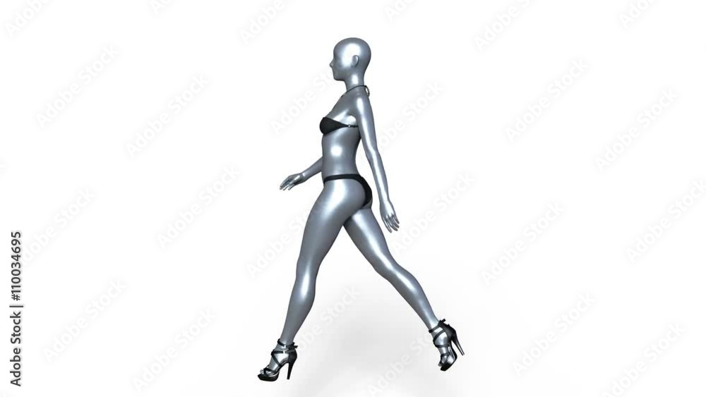 歩く女性 歩く女性