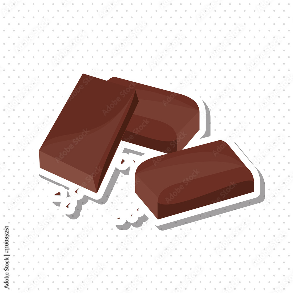 Flat illustration about chocolate design , sweet and delicious Flat illustration about chocolate design , sweet and delicious