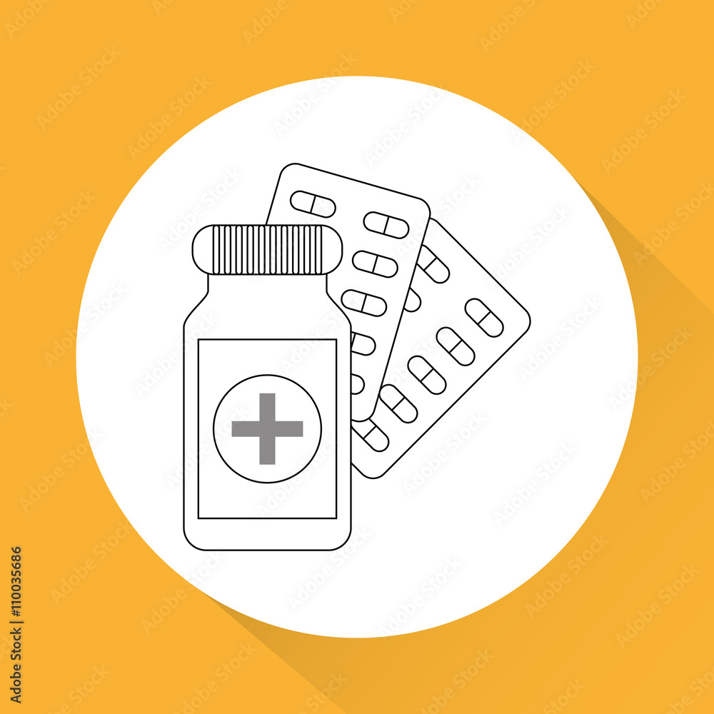 Flat illustration about medical care design Flat illustration about medical care design