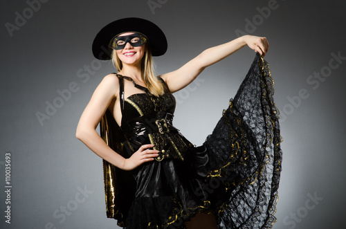 Woman in pirate costume - Halloween concept