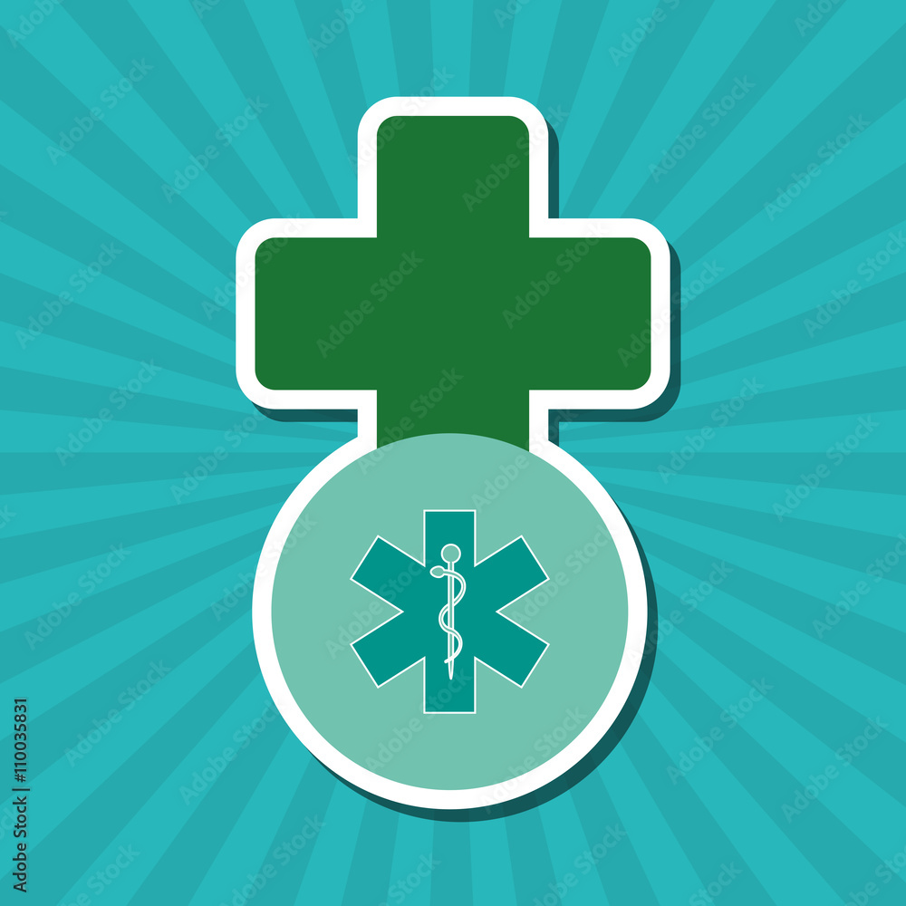 Obraz premium Flat illustration about medical care design 