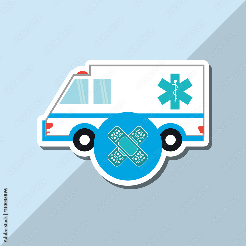 Fototapeta premium Flat illustration about medical care design 