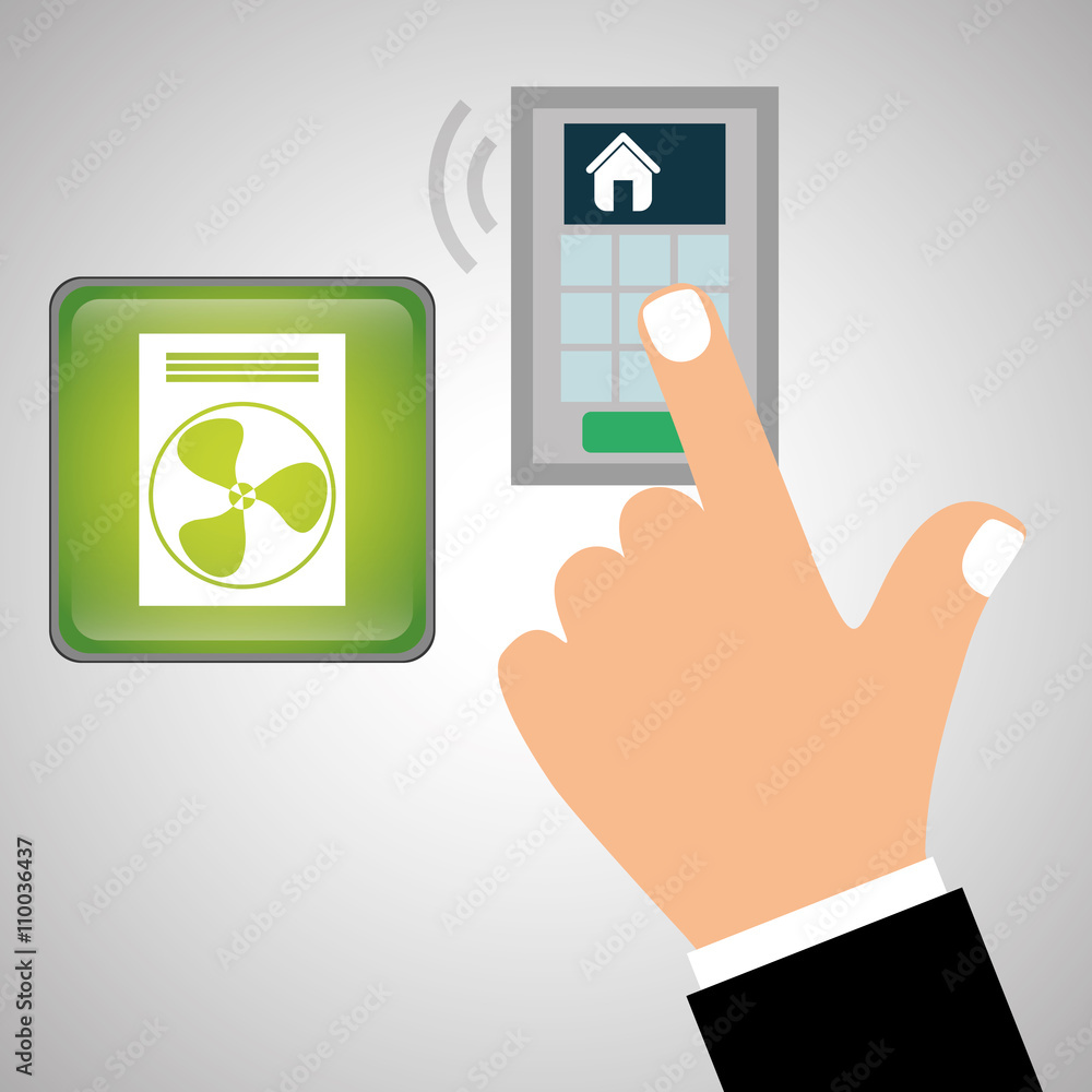Smart home design. Technology icon. system concept Smart home design. Technology icon. system concept