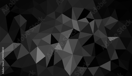 Black and White abstract polygon background