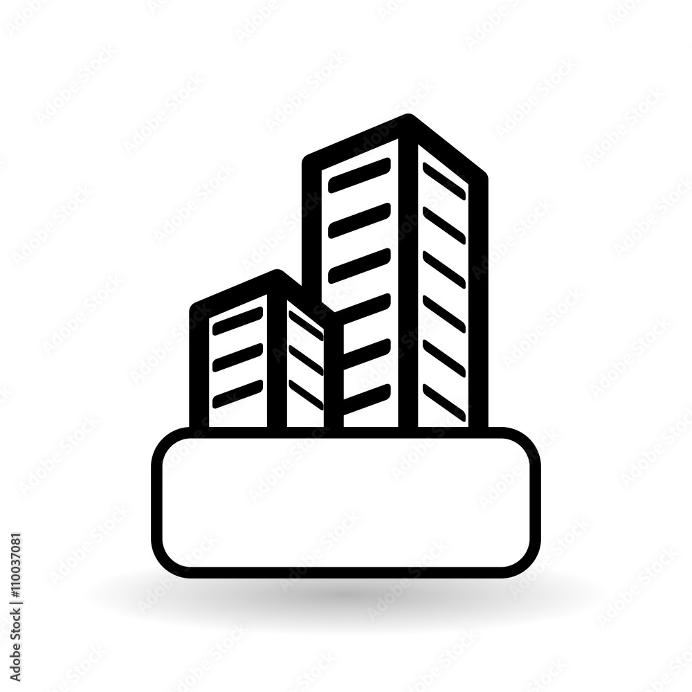 Fototapeta premium Real estate design. building concept. Property icon, vector illustration