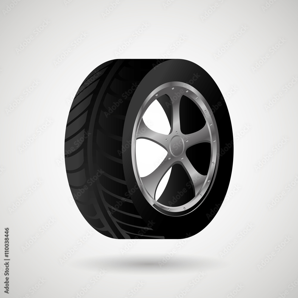 Fototapeta premium car tires design 
