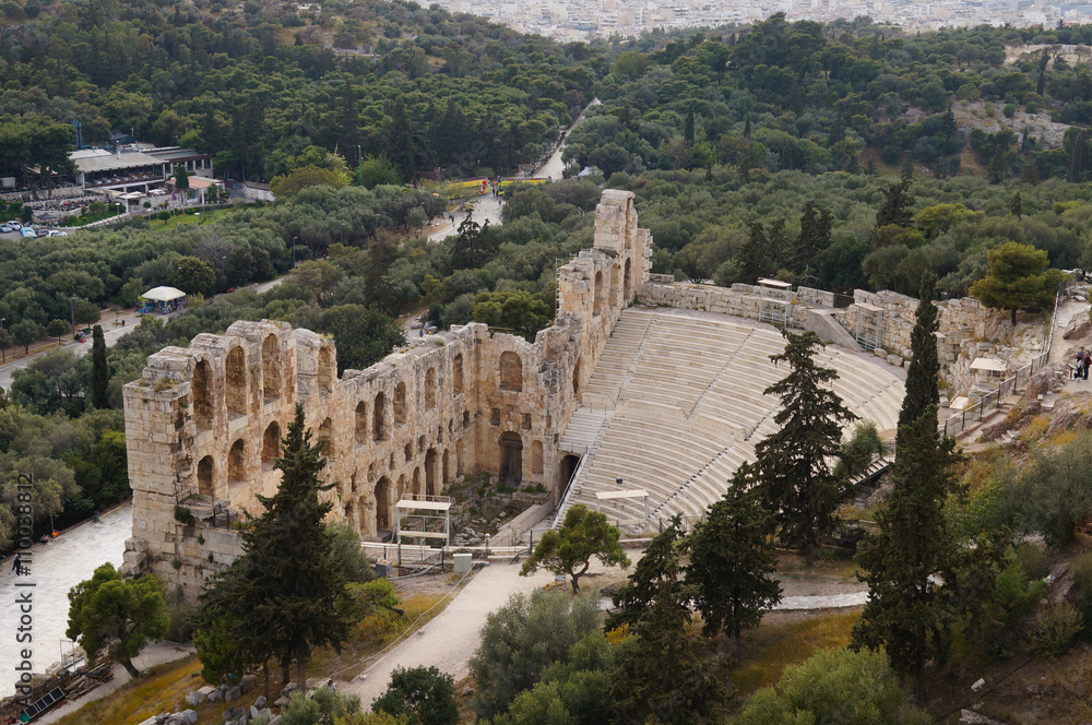 Odeon of Herodes Atticus of the Acropolis in Athens,Greece