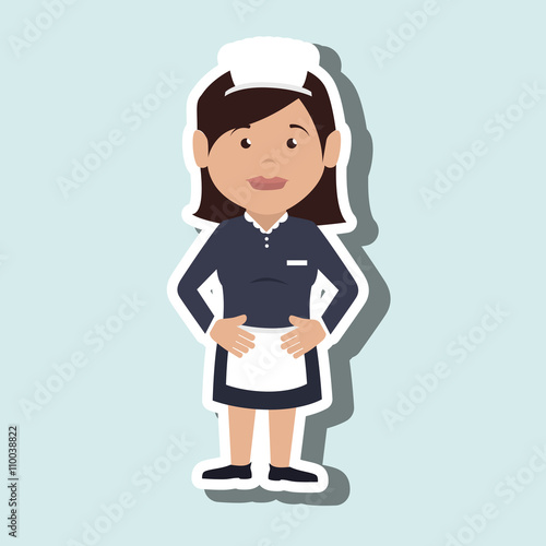 housekeeper woman design 