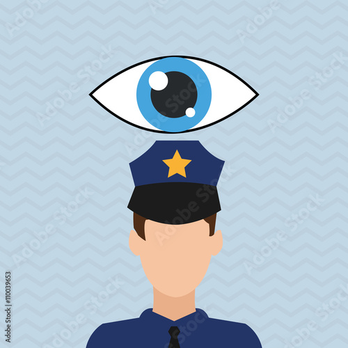 Security design. Protection icon. Colorful illustration