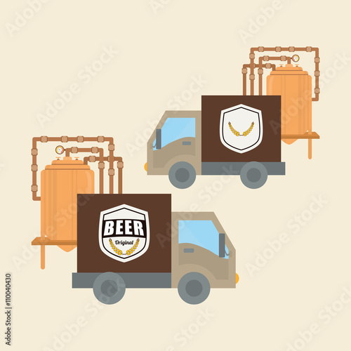 Beer design. brewery icon. beverage concept, vector illustration