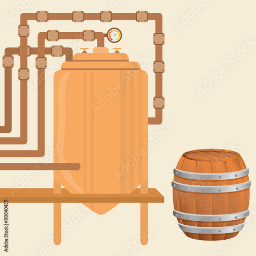 Beer design. brewery icon. beverage concept, vector illustration