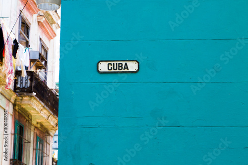 Cuba street in Old Havana (Havana Vieja), Havana, Cuba on April 27, 2016 © anca enache