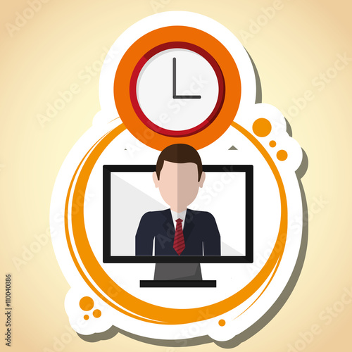 technology design. computer icon. gadget concept, vector illustration