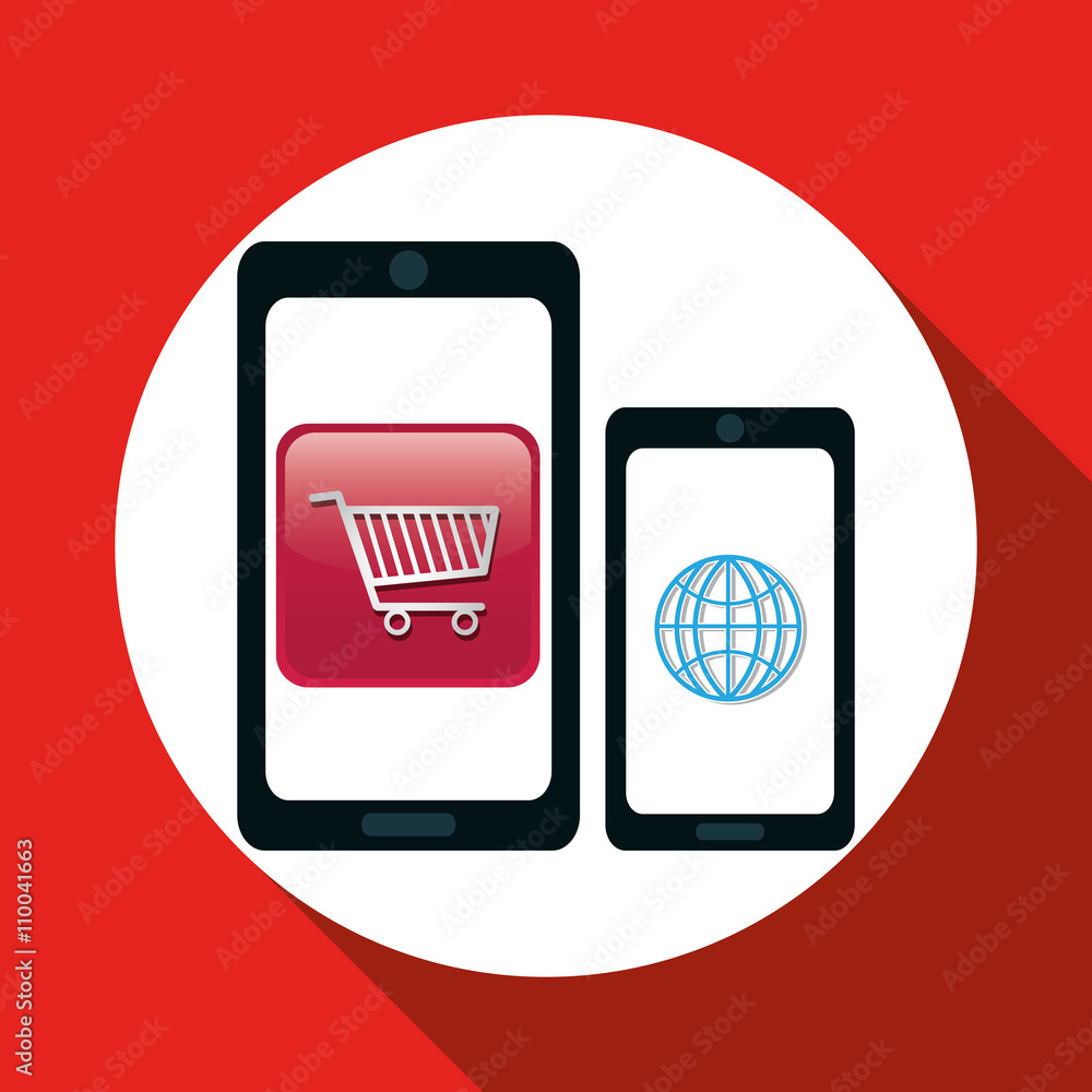 Technology design. social media icon. smartphone concept Technology design. social media icon. smartphone concept