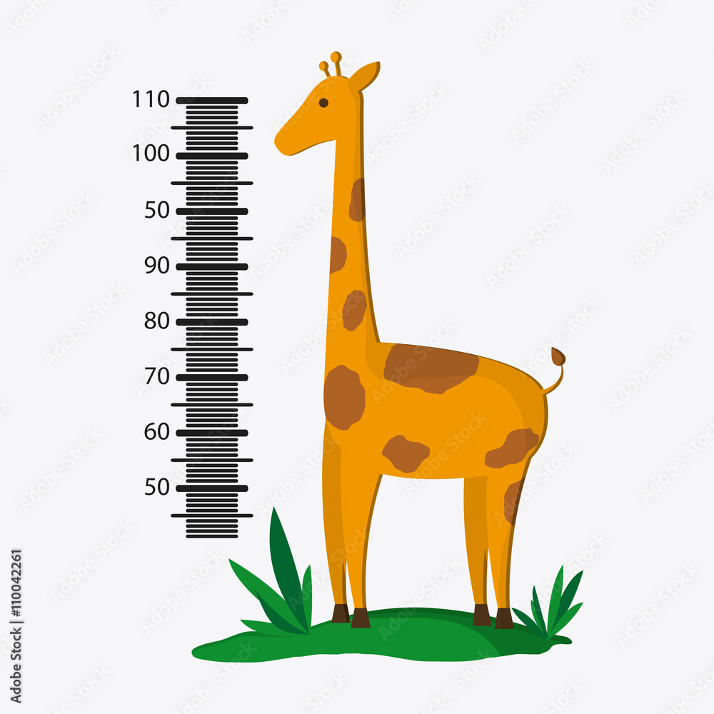 Obraz premium Giraffe icon. Animal design. Safari concept